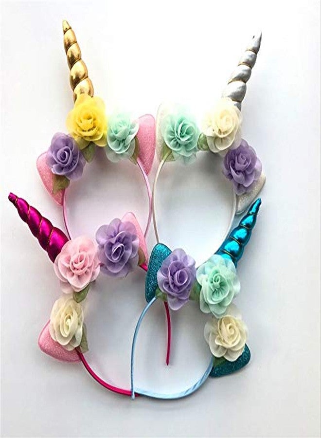 Infispace® Girl's Unicrn Theme Party Crown Headband (Multicolor) - Image 3